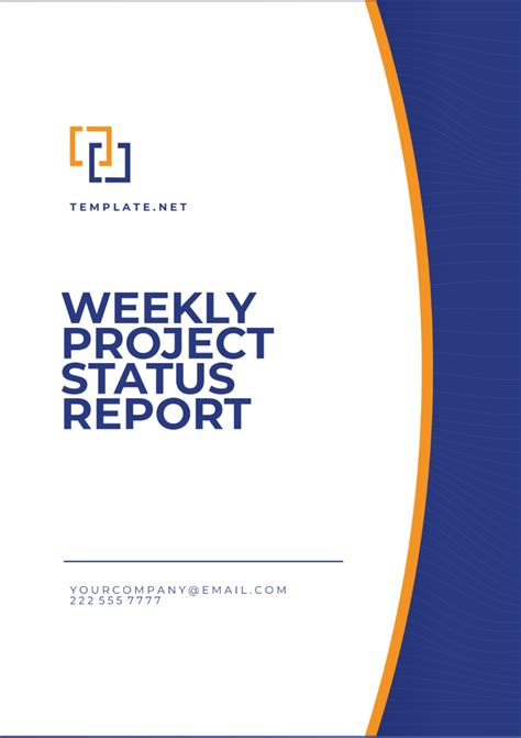 Free Weekly Project Status Report Template - Edit Online & Download | Template.net