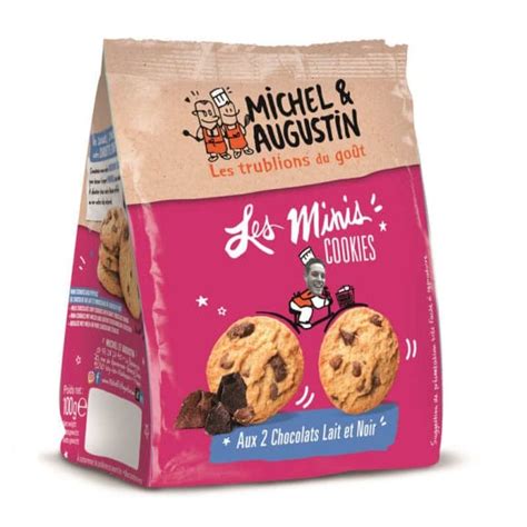 Michel Et Augustin Mini Cookies 2 Choco 100g Monoprix Fr