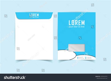 A4 Envelope Template Print Ready Template Stock Vector (Royalty Free ...