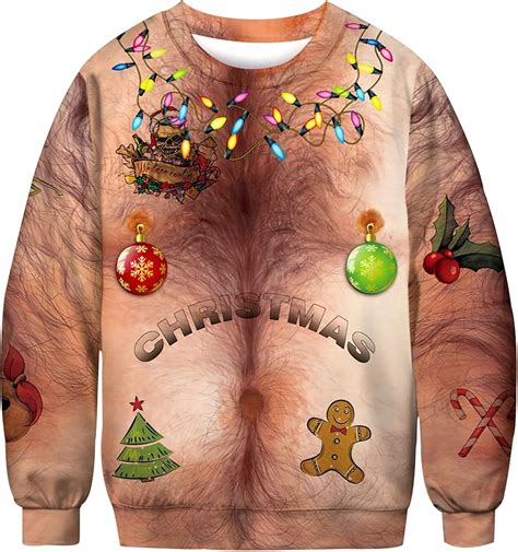 H Ssliche Lustige D Weihnachtspullover Ugly Christmas Rentier Pullover