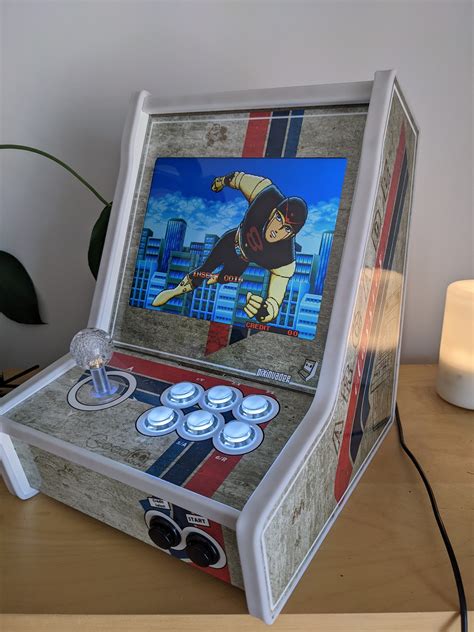 Bartop Mini Arcade Player With Raspberry Odroid Light Panel Classics