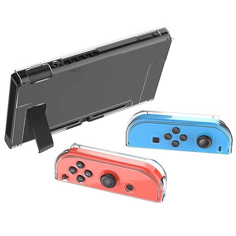 Nintendo Switch Thin Case Cover Protective +Tempered Glass Screen ...