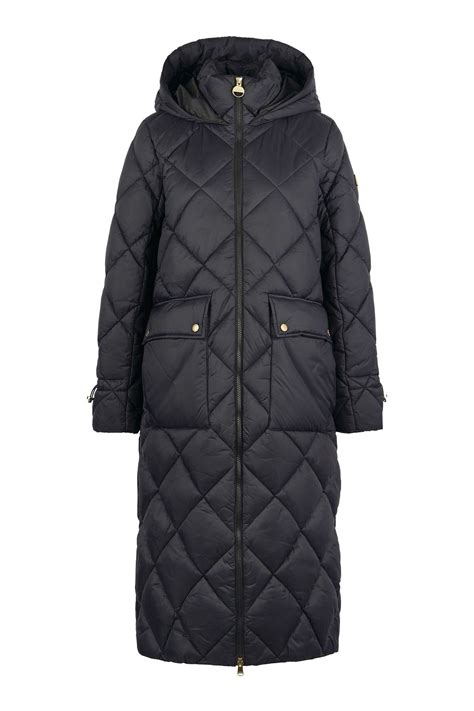 Buy Barbour International Boulevard Longline Quilted Black Jacket From