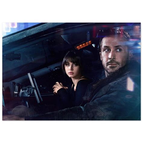 Blade Runner 2049 Poster Officer K And Joi Ryan Gosling Cyberpunk Poster Etsy