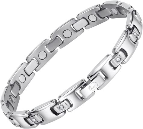 JEROOT Titanium Magnetic Bracelet For Women Adjustable Size 3500