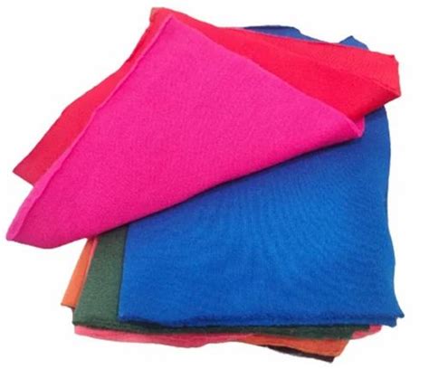 Plain Blue Airjet Three Thread Fleece Fabric At Rs 245 Kg Cotton