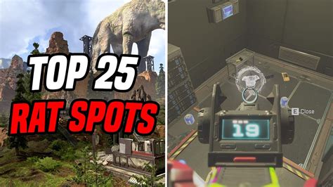 TOP 25 RAT SPOTS ON KINGS CANYON SEASON 17 Apex Legends YouTube