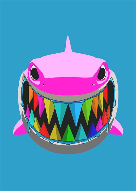 Tekashi 6ix9ine Shark Poster Picture Metal Print Paint By Lcw17