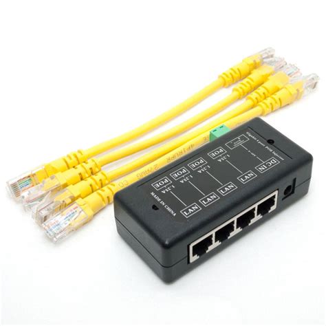 Ports Gigabit Passive Poe Injector Midspan Ethernet Adapter No Power