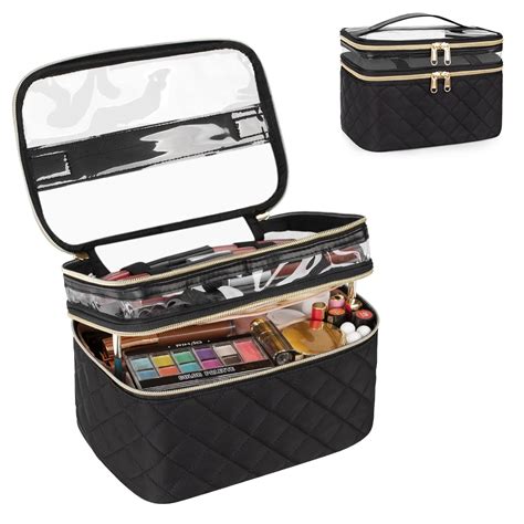 Amazon Ocheal Makeup Bag Double Layer Cosmetic Cases Travel