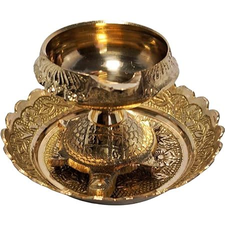 Buy Puja And Handicraft Pure Brass Kachua Kuber Diya Tortoise Design