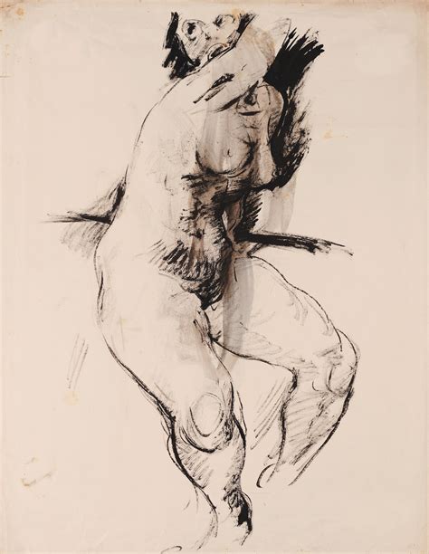 Seated Female Nude With Raised Right Arm Leopold Museum Online Collection