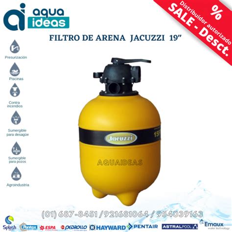 FILTRO DE ARENA MARCA JACUZZI 19 AQUAIDEAS