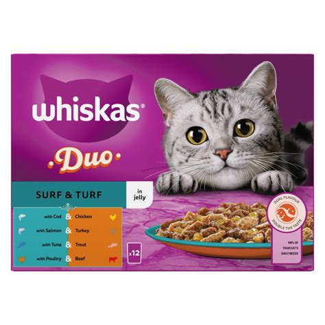 Whiskas 1 Cat Pouches Poultry Feasts In Jelly 12 X 85g Pets Fast