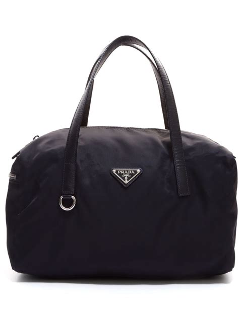 Prada Pre Owned Triangle Logo Padded Tote Bag Farfetch