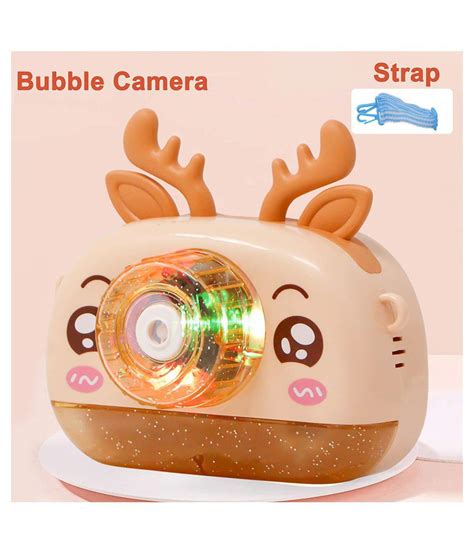 Cute Camera Shape Bubble Machine with Bubble Solution- Battery Operated ...