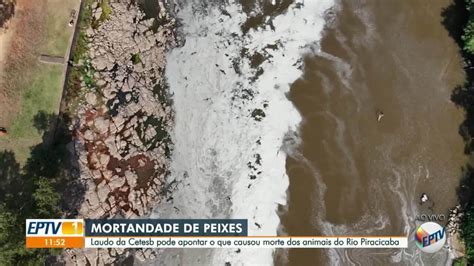 Vídeo Imagens de drone mostram Rio Piracicaba tomada por espuma que