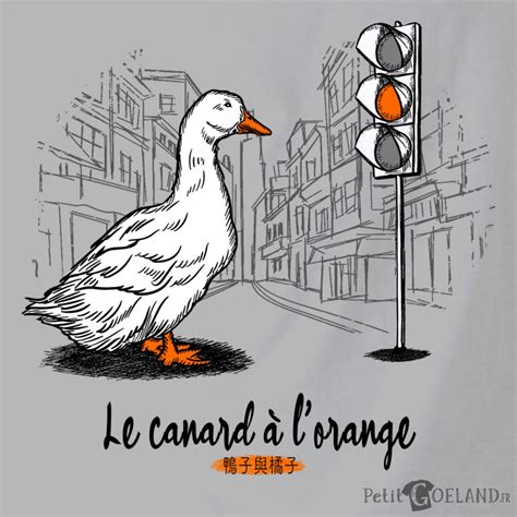 T Shirt Homme Fit Le Canard L Orange