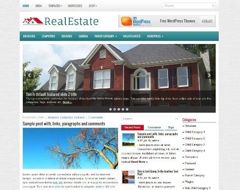 Best Free Real Estate Wordpress Themes Webprecis