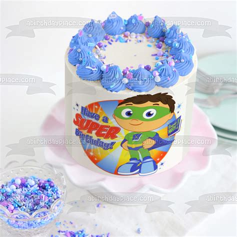 Super Why Have a Super Birthday Whyatt and a Super Why Book Edible Cak ...