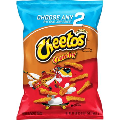 Cheetos Brand Crunchy Cheese Flavored Snacks 1788 Fl Oz Instacart