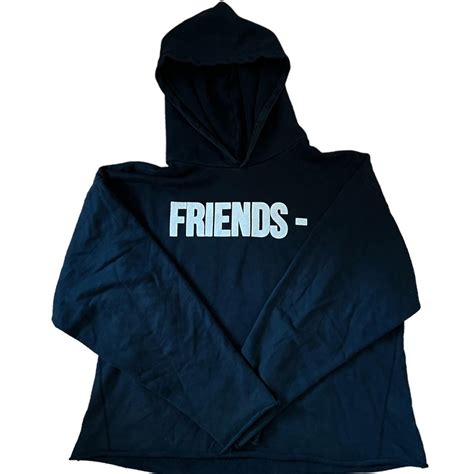 Mens Friends Vlone Hoodie Color Black Size Xxl Depop