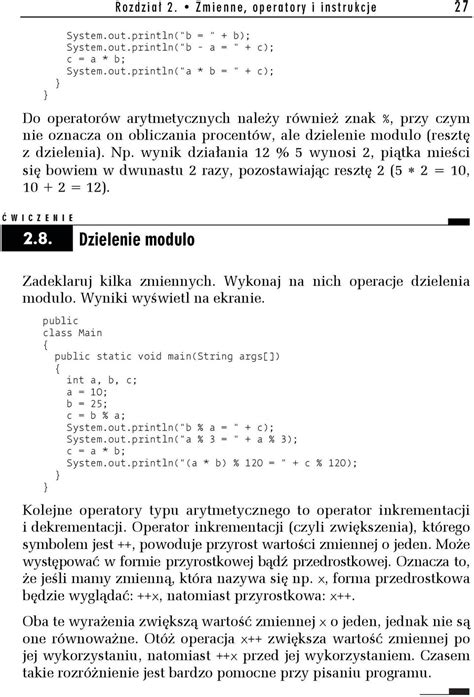 Java Wiczenia Praktyczne Wydanie Ii Pdf Darmowe Pobieranie