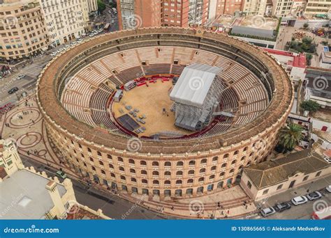 Bullring Of Valencia Aerial View Editorial Image Image Of Aerial