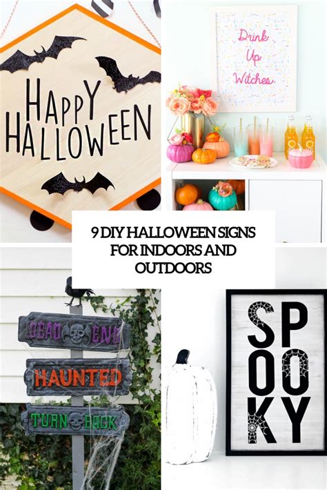 9 DIY Halloween Signs For Indoors And Outdoors - Shelterness