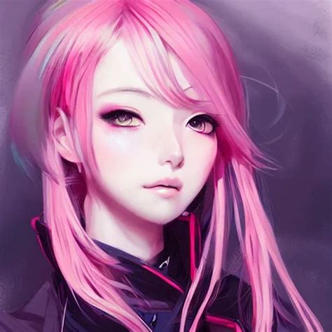 Anime Girl Pink Hair Gorgeous Amazing Elegant Stable Diffusion