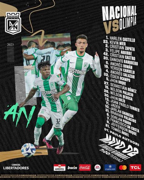 En Vivo Atlético Nacional Vs Olimpia En Directo Grupo H Copa