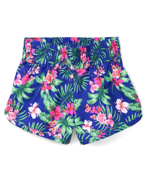 Tween Girls Tropical Swim Shorts | The Children's Place - FOOTBALL NEON ...