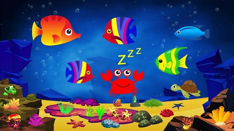 4 hours Bedtime Lullabies and Peaceful Fish Animation || Soothing fishes, Lullaby Aquarium - YouTube