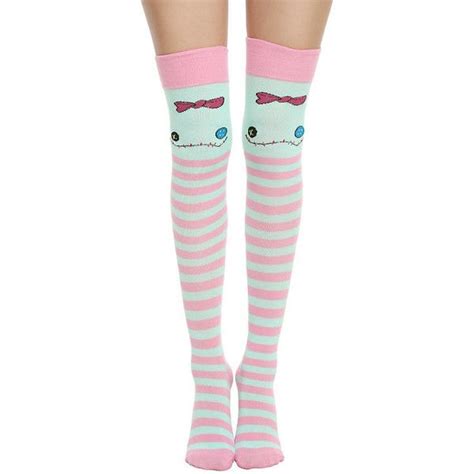 Disney Lilo Stitch Stripe Scrump Over The Knee Socks Hot Topic Over The Knee Socks Lilo And