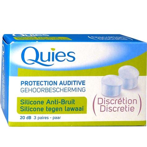 QUIES PROTECTION AUDITIVE SILICONE ANTI BRUIT 3PAIRES