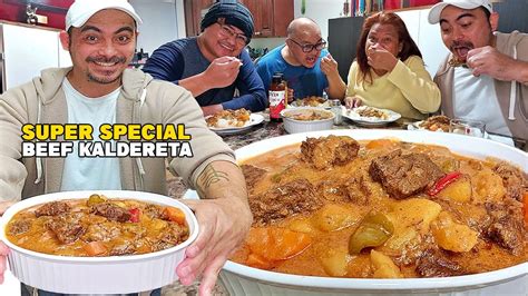 SPECIAL BEEF KALDERETA Famous Creamy Beef Caldereta YouTube