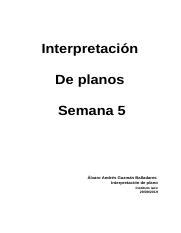 Sin título 3 docx Interpretación De planos Semana 5 Álvaro Andrés