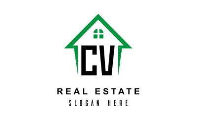 Cv Real Estate Logo Vector Posters For The Wall Posters Window Roof