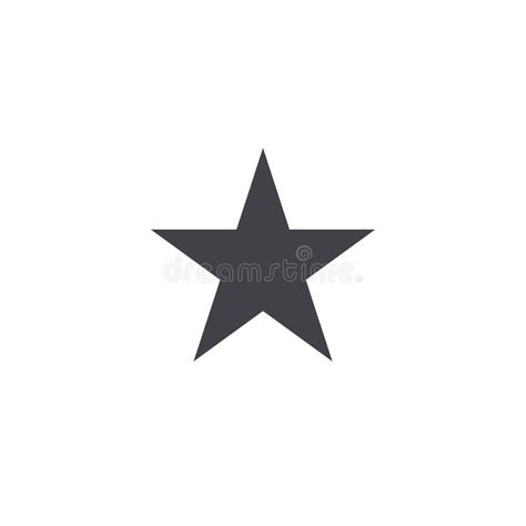 Vector Star Shape. Black Star Icon. Star Symbol Isolated Stock Vector ...