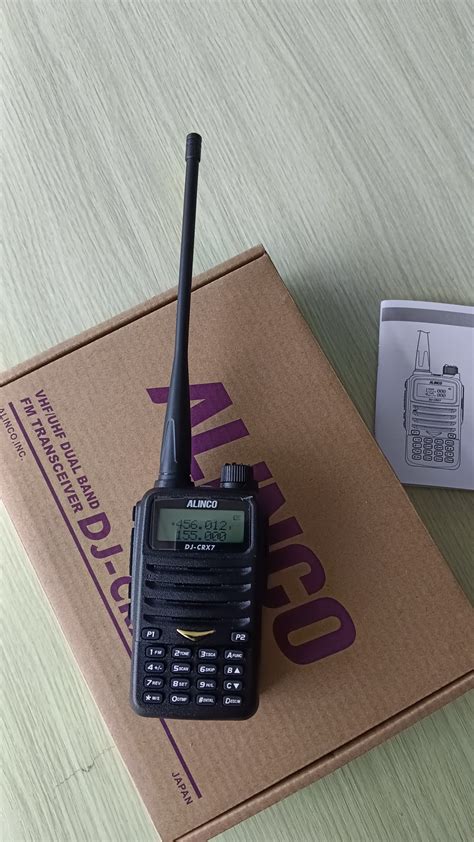 HT DJ CRX7 Alinco Portable FM Transceiver Dual Band 5W VHF UHF Handheld