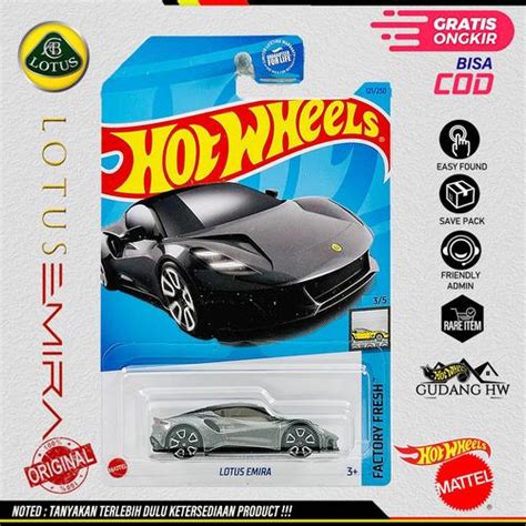 Jual HOT WHEELS LOTUS EMIRA GREY Kota Depok GUDANG HW Tokopedia