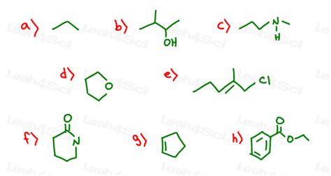 Drawing Line Structures Organic Chemistry Practice Warehouse Of Ideas