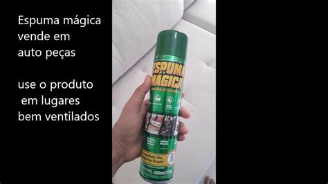 Espuma mágica para limpar sofá é boa YouTube