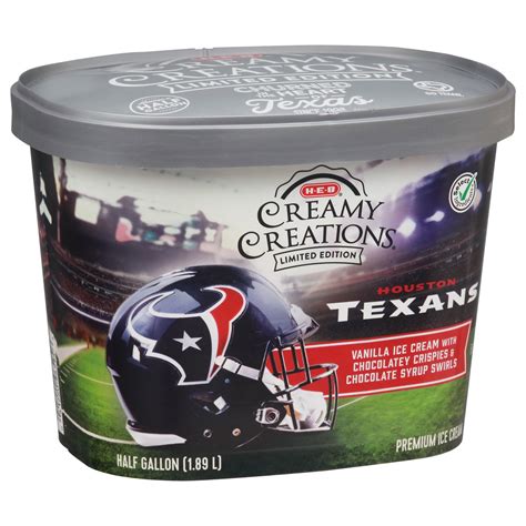 H E B Select Ingredients Creamy Creations Houston Texans Limited