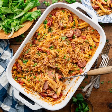 Dump And Bake Sausage Noodle Casserole Recipe Cart