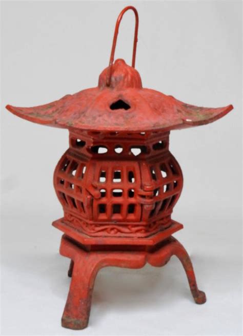 Vintage Cast Iron Pagoda Hanging Lantern At 1stDibs Vintage Cast Iron