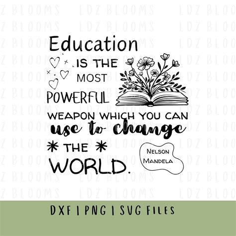 Education Is The Most Powerful Weapon You Can Use Nelson Mandela