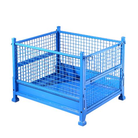 Industrial Stackable Welded Warehouse Storage Galvanized Metal Steel