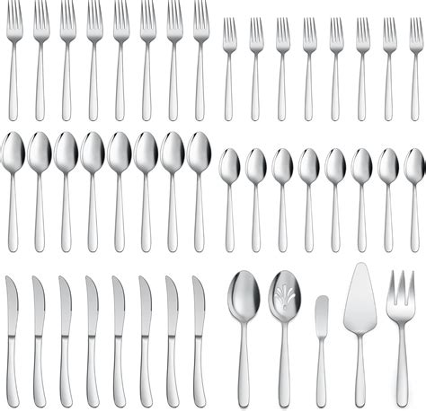 Amazon LIANYU 65 Piece Heavy Duty Silverware Set With Serving