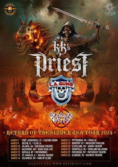 KKs Priest Announces First Dates For 2024 North American Tour Mayhem